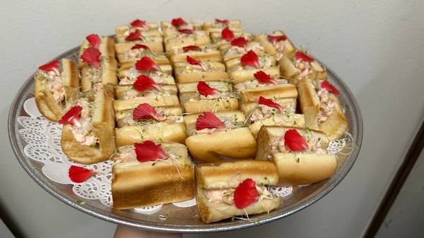 Lobster roll platter . Party Food Platters. Los Angeles Catering Service.